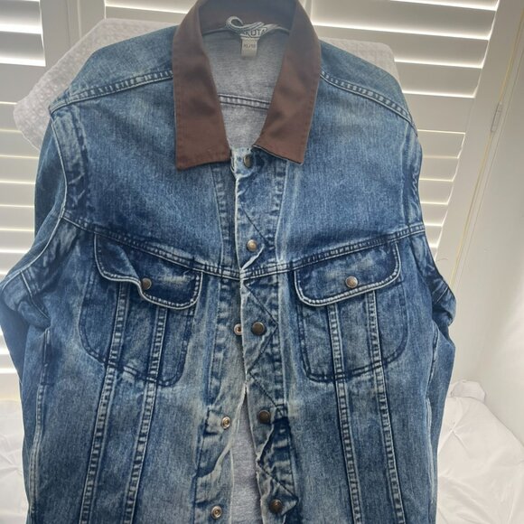 Dakota denim Vintage jacket with zip off sleeves men size XL - Picture 6 of 11